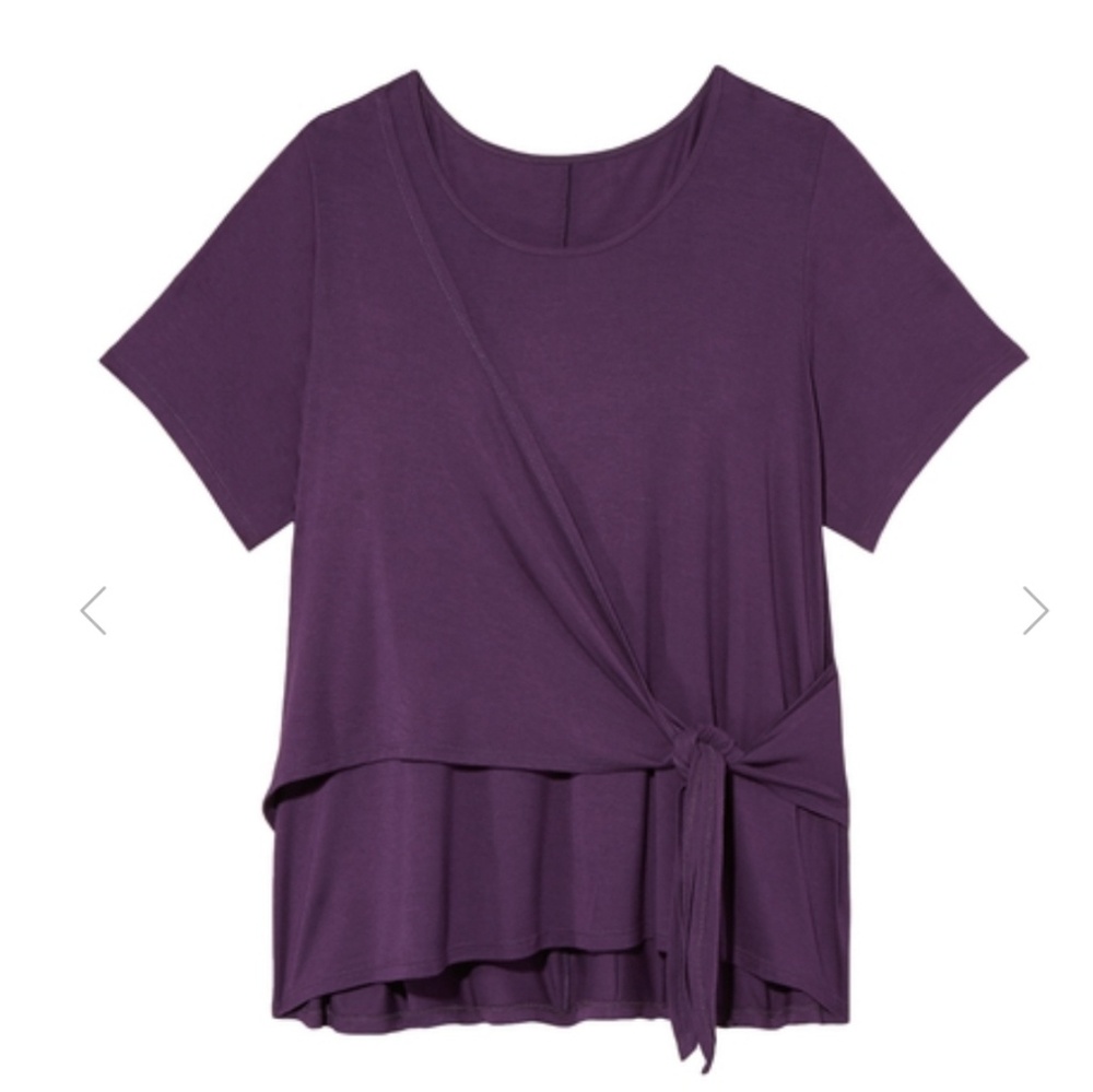 Short Sleeve tie front Tee